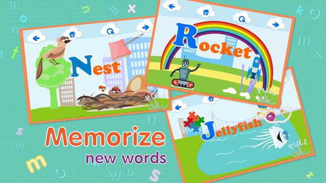 ABCs alphabet phonics games for kids based on Montessori learining approach