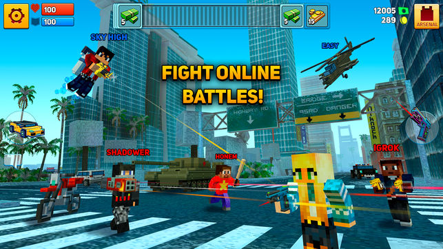 Block Сity Wars: game and skin export to minecraft