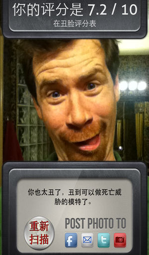 Ugly Meter - 丑脸评分表