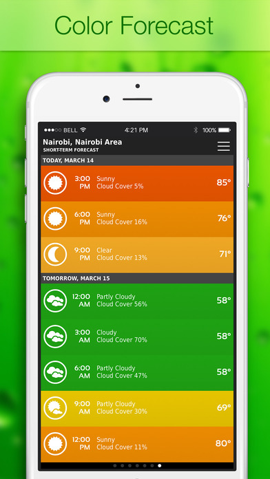 ClearWeather — Color Forecast