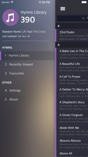Hymns (English)