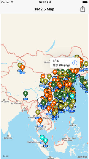 空气污染地图