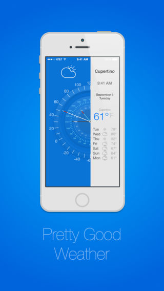 Pretty Good Weather - 免费天气预报和气压计的iPhone