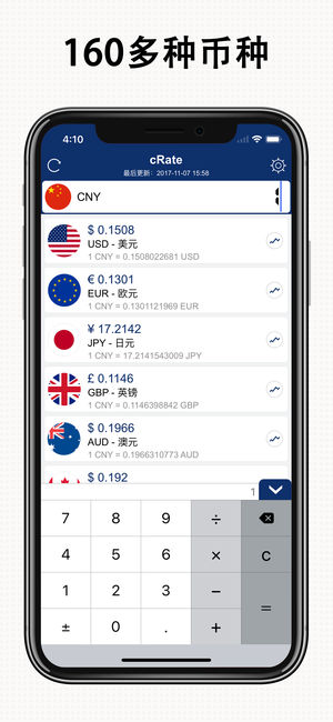 cRate Pro - 货币汇率换算器