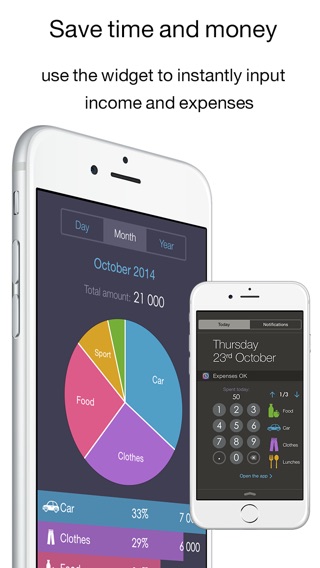 Income OK - the excellent income and expense tracker (its handy widget save your time,money and finance)